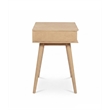 Mid Century Writing Desk One Drawer - Light Oak Finish