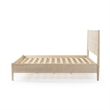 Mid Century Platform Bed King Size - Light Oak Finish