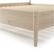 Mid Century Platform Bed King Size - Light Oak Finish