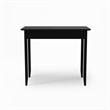 Shaker Desk with One Drawer - Black Finish