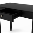 Shaker Desk with One Drawer - Black Finish