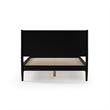 Mid Century Platform Bed Queen Size - Black Finish