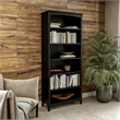 Shaker Style Bookcase - Black Finish - 72