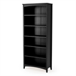 Shaker Style Bookcase - Black Finish - 72