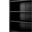 Shaker Style Bookcase - Black Finish - 72