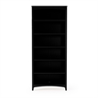 Shaker Style Bookcase - Black Finish - 72