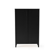 Shaker Style Bookcase - Black Finish - 48
