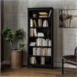 Classic Shaker Style Bookcase - Black Finish 72