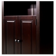 Newport Bookcase with Doors - Cappuccino Finish