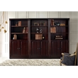 Newport Bookcase with Doors - Cappuccino Finish