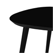 Camaflexi Mid-Century Modern Soild Wood End Table in Black Finish