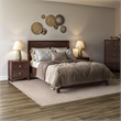Standard Baja Solid Wood Bed - Queen Size - Walnut Finish