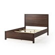 Standard Baja Solid Wood Bed - Queen Size - Walnut Finish