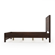 Standard Baja Solid Wood Bed - Queen Size - Walnut Finish
