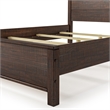 Standard Baja Solid Wood Bed - Queen Size - Walnut Finish