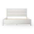 Standard Baja Solid Wood Bed - King Size - Shabby White Finish