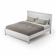 Standard Baja Solid Wood Bed - King Size - Shabby White Finish
