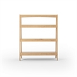 Camaflexi Mid Century Open Shelving Unit Light Oak Finish