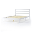 Camaflexi Mid-Century Full Size Platform Bed - White Finish