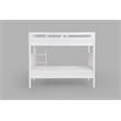 Camaflexi Twin over Twin Bunk Bed - Panel Headboard - White Finish