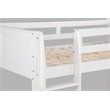 Camaflexi Twin over Twin Bunk Bed - Panel Headboard - White Finish
