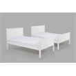 Camaflexi Twin over Twin Bunk Bed - Panel Headboard - White Finish