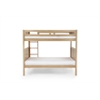 Camaflexi Full over Full Bunk Bed - Panel Headboard - Light Oak Finish