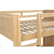 Camaflexi Full over Full Bunk Bed - Panel Headboard - Light Oak Finish