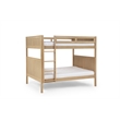 Camaflexi Full over Full Bunk Bed - Panel Headboard - Light Oak Finish