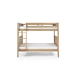 Camaflexi Full over Full Bunk Bed - Panel Headboard - Light Oak Finish