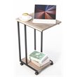 JJS Modern Engineered Wood End C Table for Small Spaces in Smoky Gray