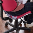 JJS Low Back Metal Computer Executive Chair with Large Base and Pads in Pinklip
