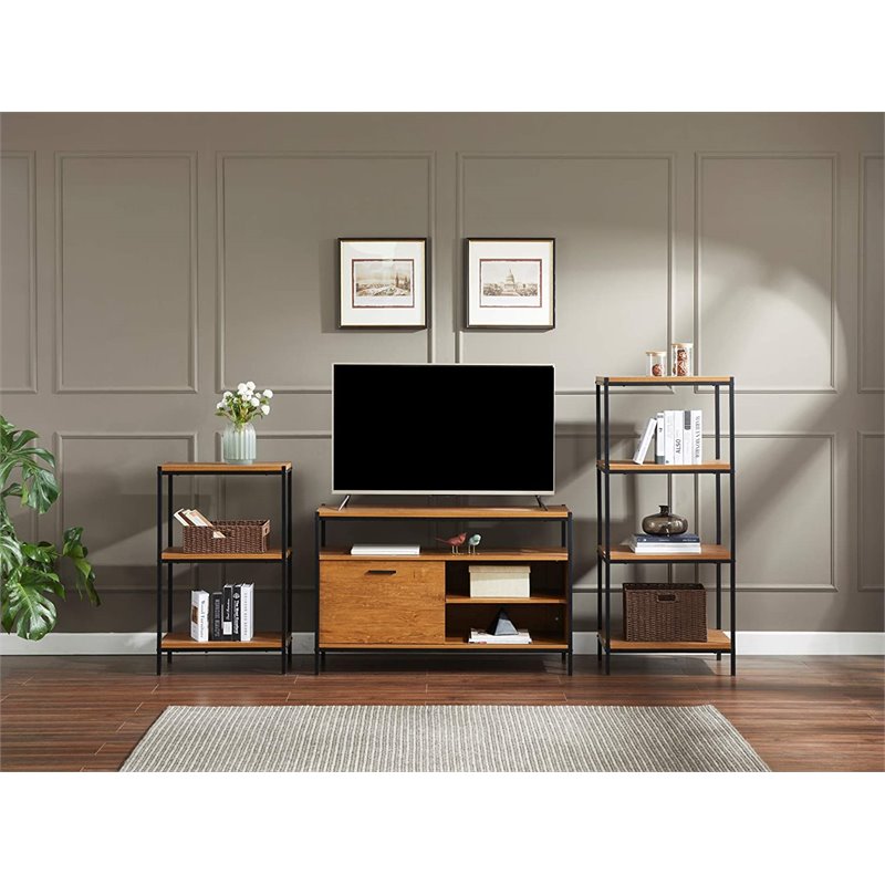 Caffoz Wood TV Media Stand for TVs up to 50