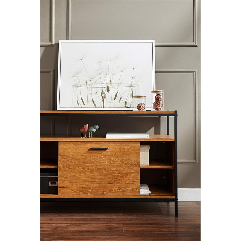 Caffoz Wood TV Media Stand for TVs up to 50