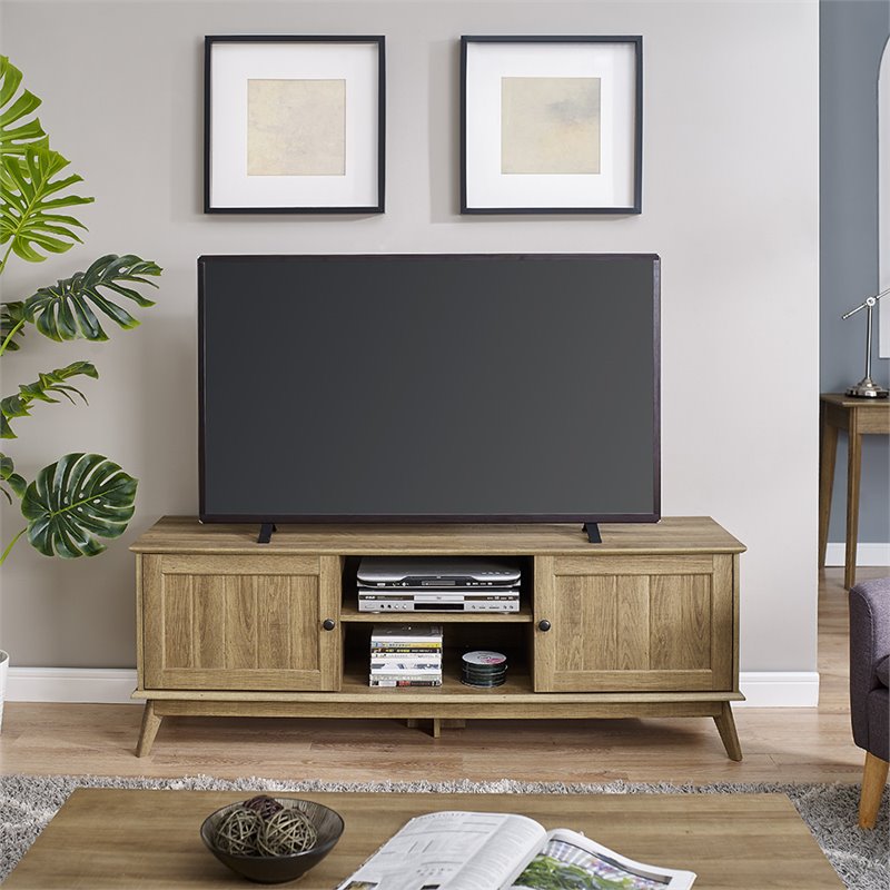 Caffoz Newport Wood TV Media Stand for TVs up to 70
