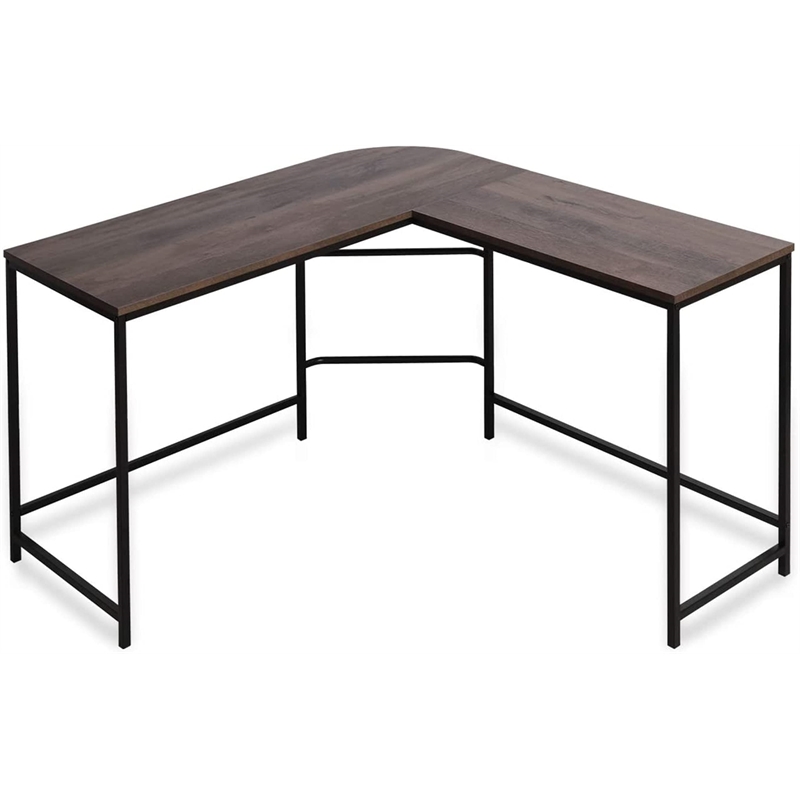 Caffoz Smith Wood Home Office Computer Desk with 2 Storage Drawers in Oak