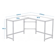 Caffoz Smith Wood Home Office Computer Desk with 2 Storage Drawers in Oak