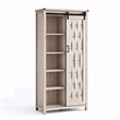 Farmhouse Bookcase 5 Adjustable Shelves Doors Living Room/Home Office