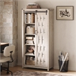 Farmhouse Bookcase 5 Adjustable Shelves Doors Living Room/Home Office