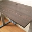 Klair Living Florence Wood Ergonomic Adjustable Computer Desk in Gray