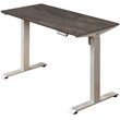 Klair Living Florence Wood Ergonomic Adjustable Computer Desk in Gray