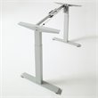 Klair Living Florence Wood Ergonomic Adjustable Computer Desk in Light Gray