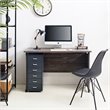 Klair Living Urban Farmhouse Composite Wood Writing Desk in Rustic Gray