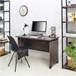Klair Living Urban Farmhouse Composite Wood Writing Desk in Rustic Gray