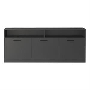 Klair Living Holland Engineered Wood TV Stand for TVs up to 63&quot in Dark Gray