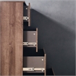 Klair Living Liv 4-Drawer Contemporary Engineered Wood Chest in Walnut Brown
