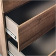 Klair Living Liv 4-Drawer Contemporary Engineered Wood Chest in Walnut Brown