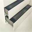 Klair Living Liv 4-Drawer Contemporary Engineered Wood Chest in White