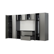 Klair Living 7-Piece Engineered Wood Garage Cabinet Set in Gray