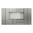 Klair Living 7-Piece Engineered Wood Garage Cabinet Set in Gray